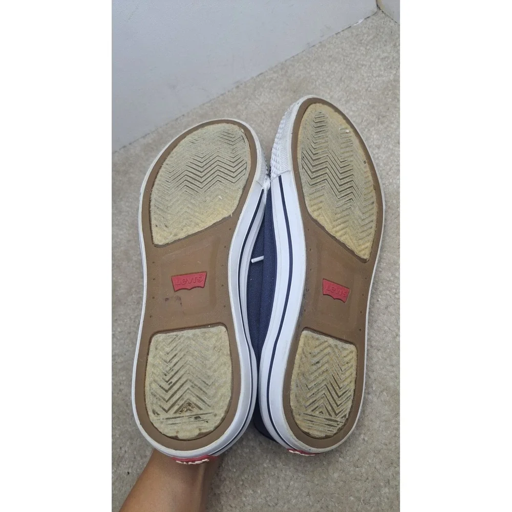 LEVIS STRAUSS & Co BLUE Upper Capellada De Lona Low Top Canvas Sneakers  Size 10